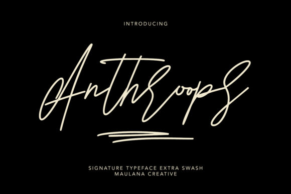 Anthroops: The Elegant Script Font for Branding