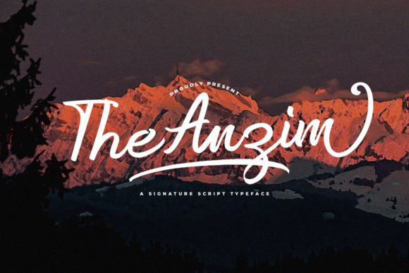 Anzim: A Handwritten Font for Modern Web Design