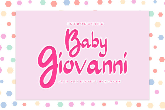 Baby Giovanni: A Handwritten Font for Editorial Charm