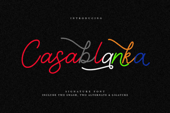 Casablanka: The Handwritten Font for Bold Branding