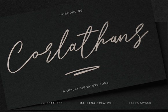 Corlathans: A Script Font for Clear Campaigns