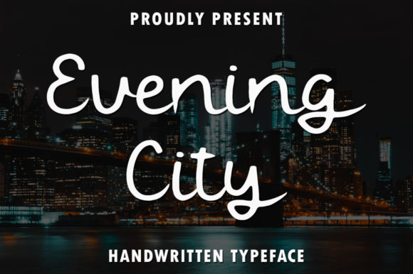 Evening City Font for Makers