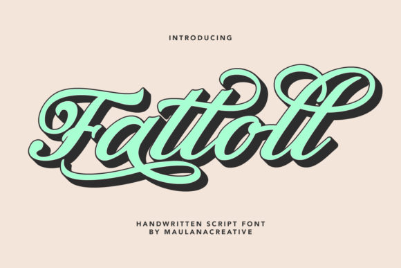 Fattoll Font: A Vintage Script for Bold Branding
