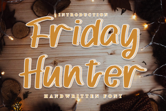 Friday Hunter Font for Handmade Makers