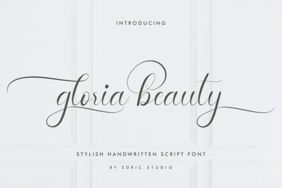Gloria Beauty: A Handwritten Font for Makers