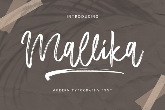 Mallika: A Handwritten Font for Digital Design