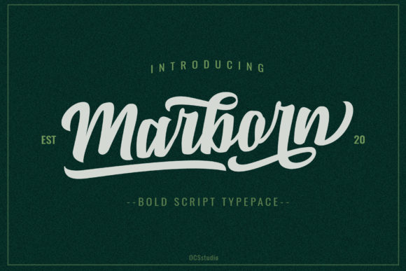 Marborn: A Bold Handwritten Font for Branding