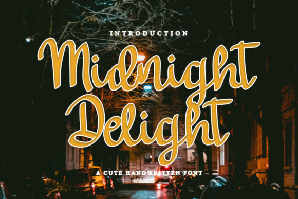 Midnight Delight: A Handwritten Font for Modern Web Design