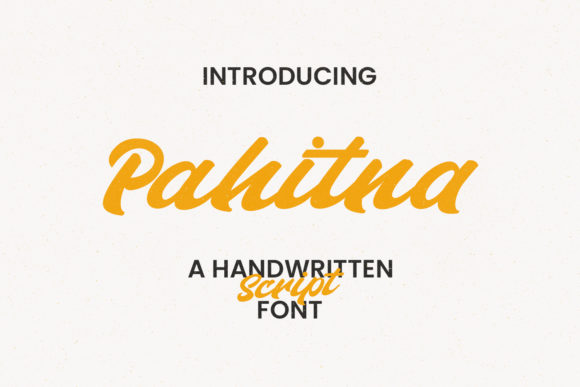 Pahitna: A Bold Handwritten Font for Web Design