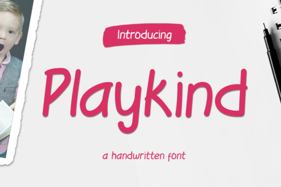 Playkind Font: A Handwritten Typeface for Editorial Warmth