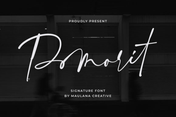 Pomorit: An Elegant Script Font for Editorial Design
