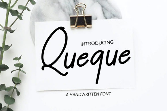 Queque: A Handwritten Font for Editorial Charm