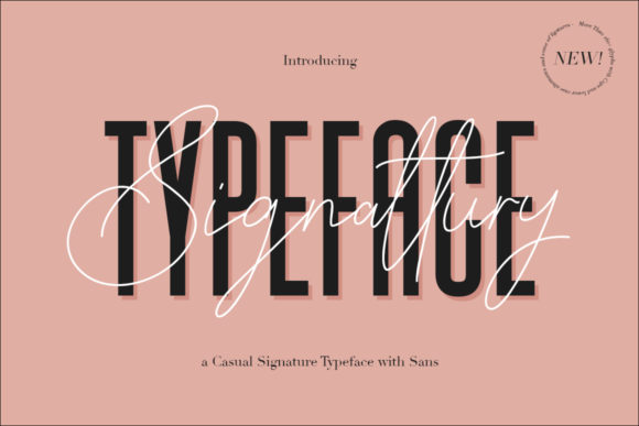 Signattury: A Versatile Duo Font for Modern Branding