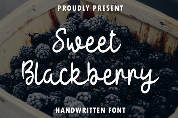 Sweet Blackberry Font for Handmade Makers