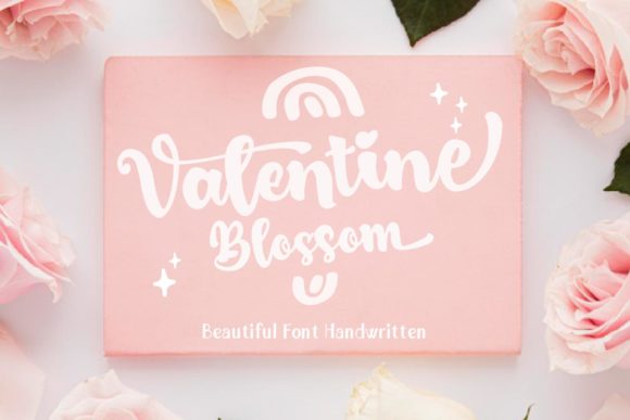 Valentine Blossom: A Romantic Script Font for Crafters
