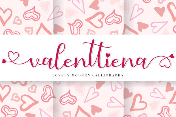 Valenttiena: A Romantic Script Font for Makers
